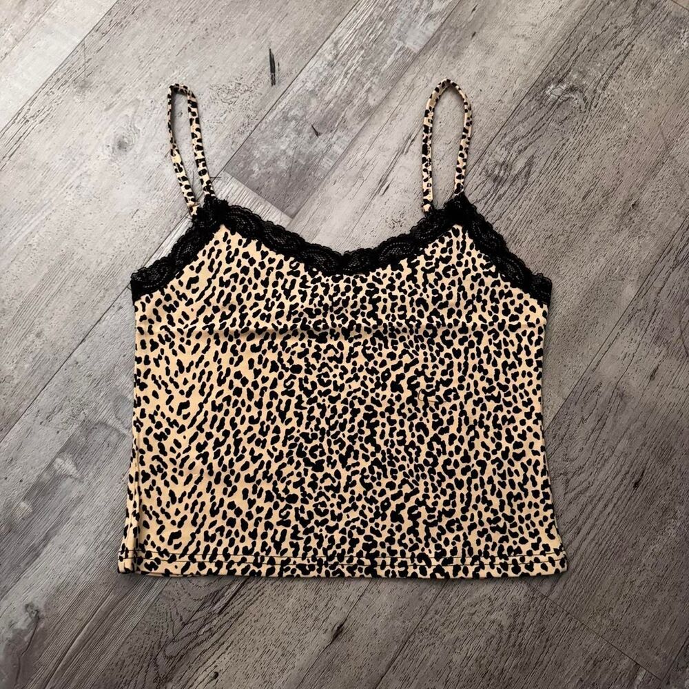 Edikted Women's Leopard print Lace Cami Top